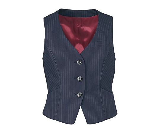 カーシーカシマ ENJOY ベスト 美スラッとSuits TREVIRA STRIPE 475-2 19号 EAV475 1枚（ご注文単位1枚）【直送品】