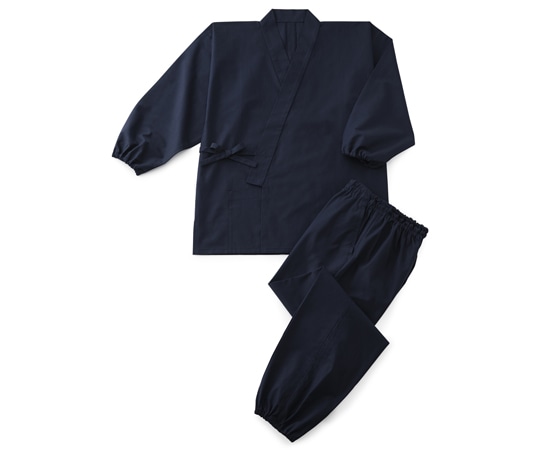 興栄繊商 寂光 綿混平織 京作務衣 濃紺 M 598 1枚(ご注文単位1枚)【直送品】