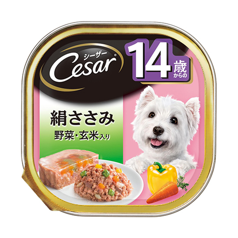 マースジャパンリミテッド シーザー 14歳からの 絹ささみ 野菜・玄米入り 100g CE68N 1個(ご注文単位1個)【直送品】