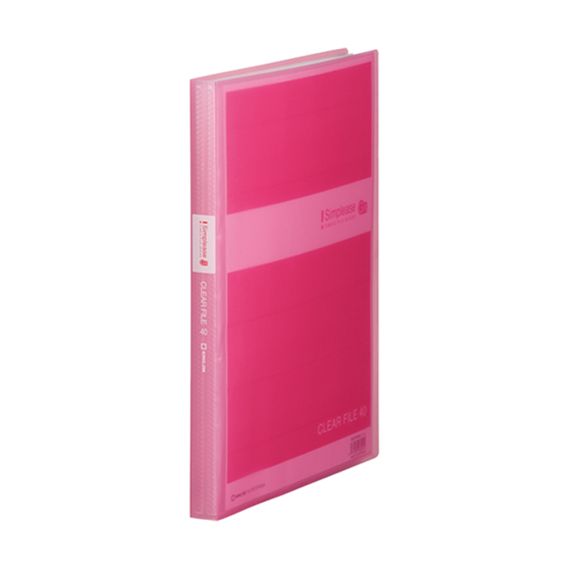 キングジム シンプリーズ クリアーファイル 透明GX ピンク 186TSPWGX 1冊(ご注文単位1冊)【直送品】