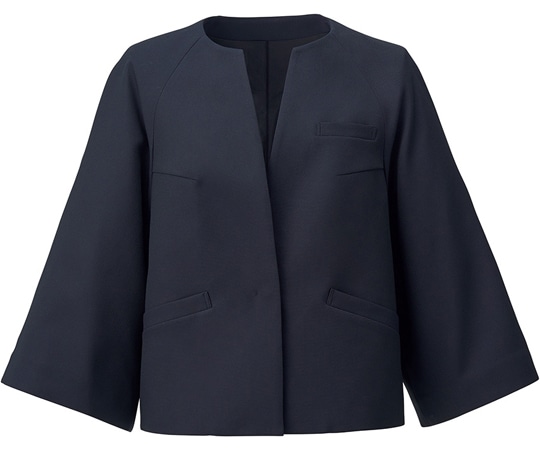 カーシーカシマ ENJOYNoir ノーカラージャケット COMFORT CLOTH STRETCH 13号 NAJ025 1枚（ご注文単位1枚）【直送品】