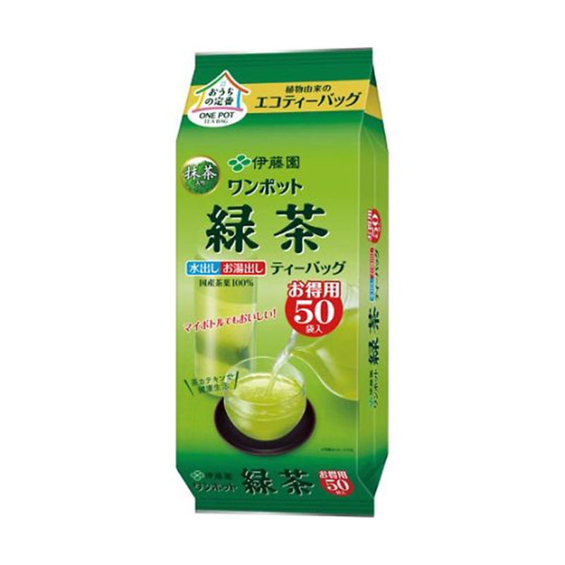 伊藤園 ワンポットエコティーバッグ緑茶 50袋 62191 1袋※軽(ご注文単位1袋)【直送品】