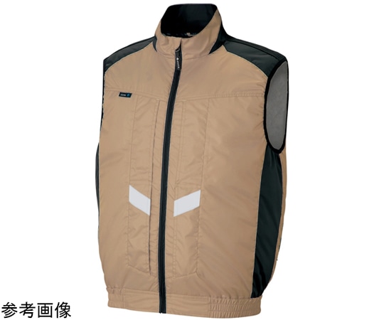 アイトス ベスト(空調服?)男女兼用 カーキ 5L AZ-50297-025-5L 1着(ご注文単位1着)【直送品】