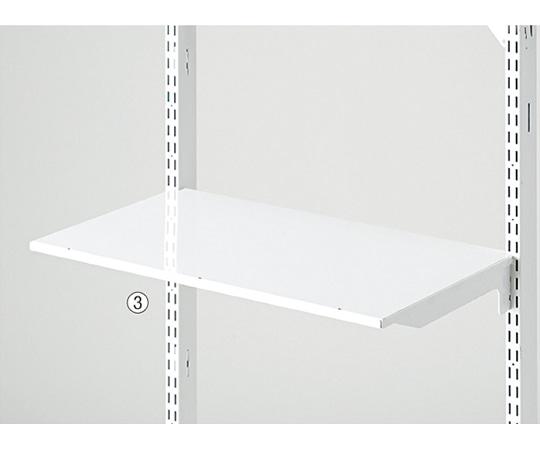 アズワン 3段可変式薄型スチール棚セット W60×D30cm 61-760-21-3 1セット（ご注文単位1セット）【直送品】