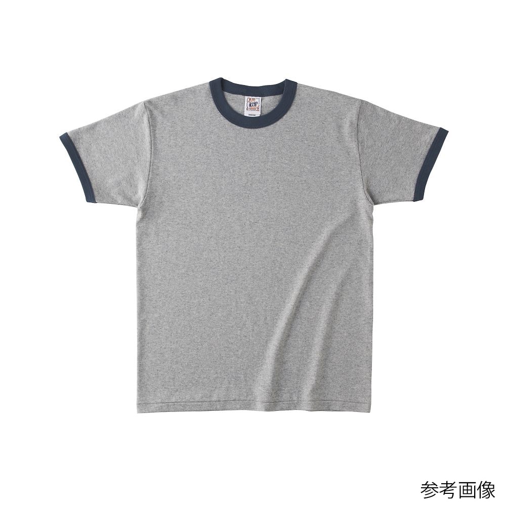 フェリック オープンエンド マックスウェイト リンガーTシャツ ヘザーグレー/デニム XXL OE1121-HGY/DNM-XXL 1枚（ご注文単位1枚）【直送品】