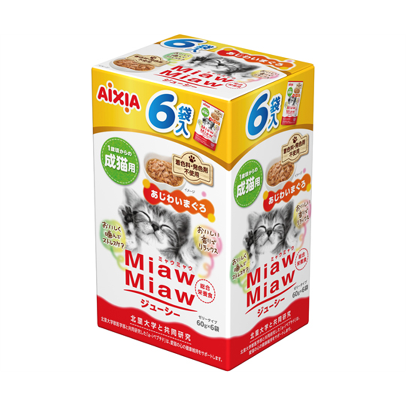 アイシア MiawMiawジューシー あじわいまぐろ360g 1箱(6袋入) 1箱(ご注文単位1箱)【直送品】