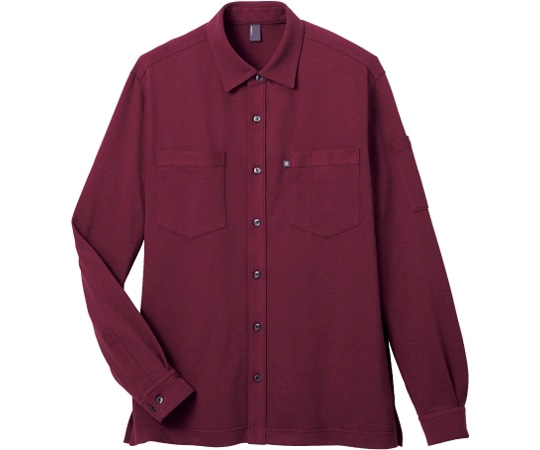 カーシーカシマ CAREAN 長袖ニットシャツ T/C KANOKO SHIRT ワイン M CWY173 1枚（ご注文単位1枚）【直送品】
