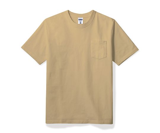 LIFEMAX 10.2オンスポケット付きスーパーヘビーウェイトTシャツ サンドカーキ XXL MS1157-65 XXL 1枚(ご注文単位1枚)【直送品】