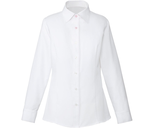 カーシーカシマ ENJOY シャツブラウス CLEAR BLOUSE ピンク×ホワイト 13号 EWB484 1枚（ご注文単位1枚）【直送品】