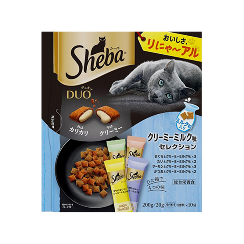 マースジャパンリミテッド シーバ デュオ クリーミーミルク味セレクション 200g SD28 1個(ご注文単位1個)【直送品】