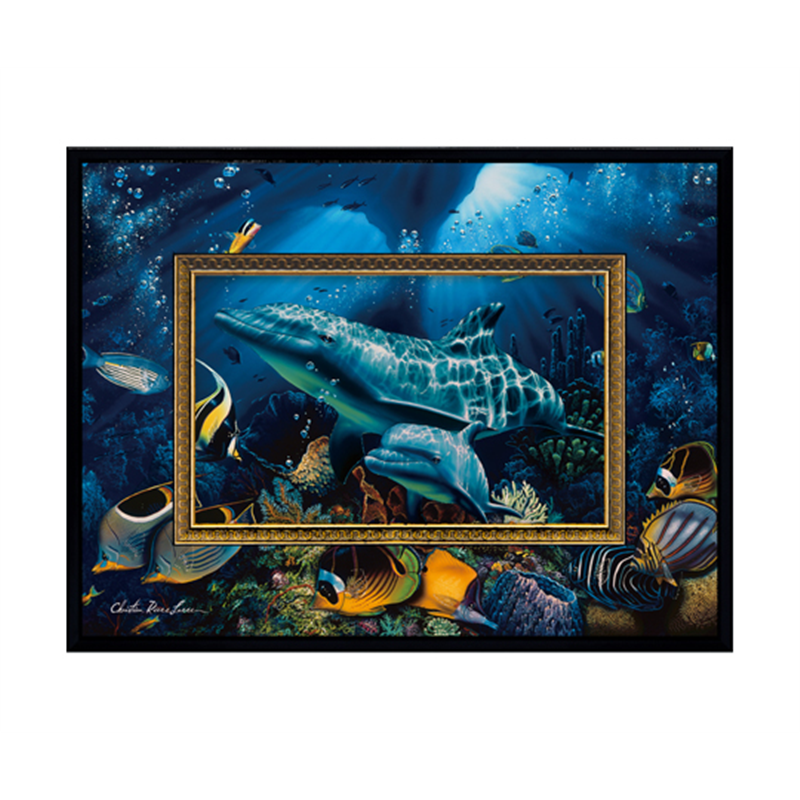ユーパワー クリスチャン・リース・ラッセン ビッグアート｢ミラクル オブ ライフ3(Sサイズ)｣ CL-05017 1個（ご注文単位1個）【直送品】