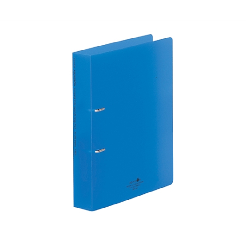 LIHITLAB AQUA DROPs D型リングファイル<ツイストリング> 8青 F-5021 F5021-8 1冊(ご注文単位1冊)【直送品】