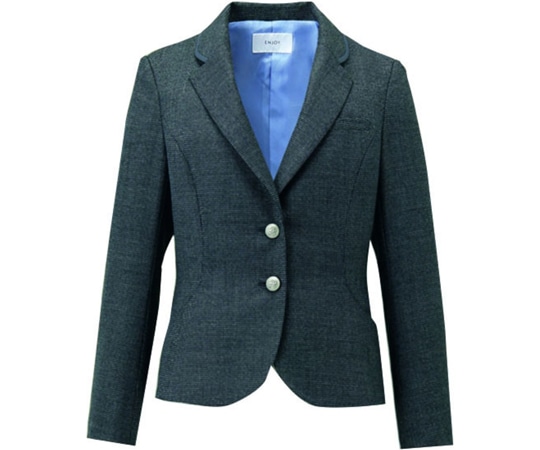 カーシーカシマ ENJOY ジャケット MELANGE HOUNDSTOOTH チャコールグレー 7号 EAJ718 1枚（ご注文単位1枚）【直送品】