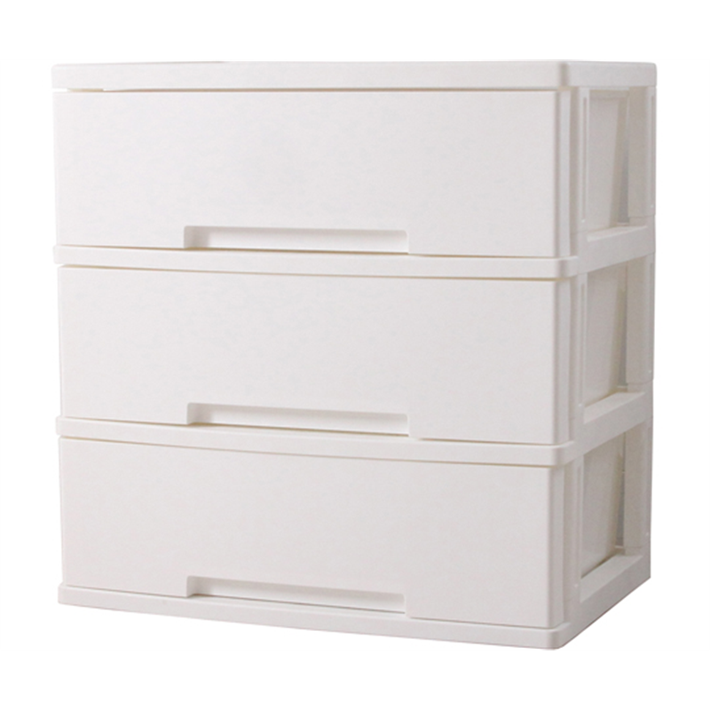 グリーンパル 二ューライフワイド収納BOX 3段 ホワイト 1個(ご注文単位1個)【直送品】
