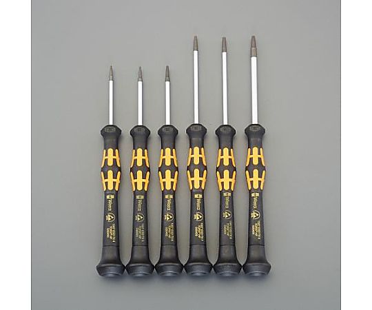 Wera 6本組 [TORX]ドライバー(精密用/ESD) EA550ML-100A 1セット (ご注文単位1セット)【直送品】