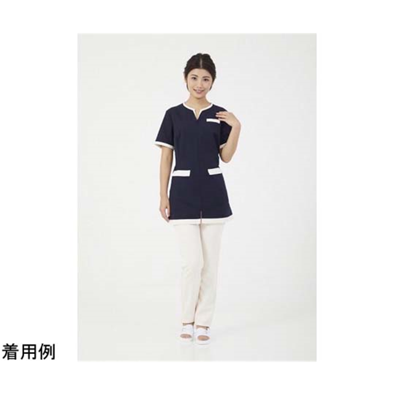 CML Veriella チュニックN ネイビー×クリーム(LL) T100533 1着(ご注文単位1着)【直送品】