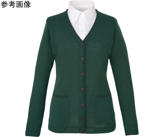 カーシーカシマ ENJOY カーディガン ロング丈 グリーン M EWG317 1枚(ご注文単位1枚)【直送品】
