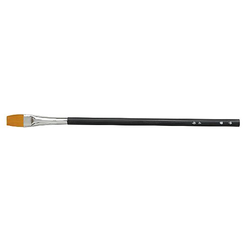 アーテック ナイロン六角黒軸デザイン筆 平筆4号 24051 1本(ご注文単位1本)【直送品】