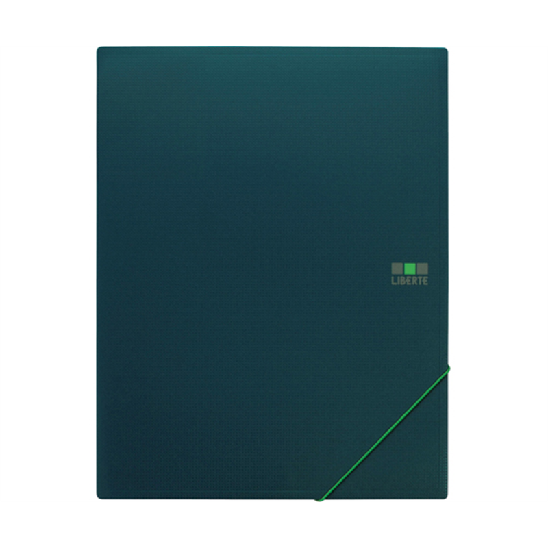 ライオン事務器 ホルダー式ブック<リベルテ> HB-303L G 1冊(ご注文単位1冊)【直送品】
