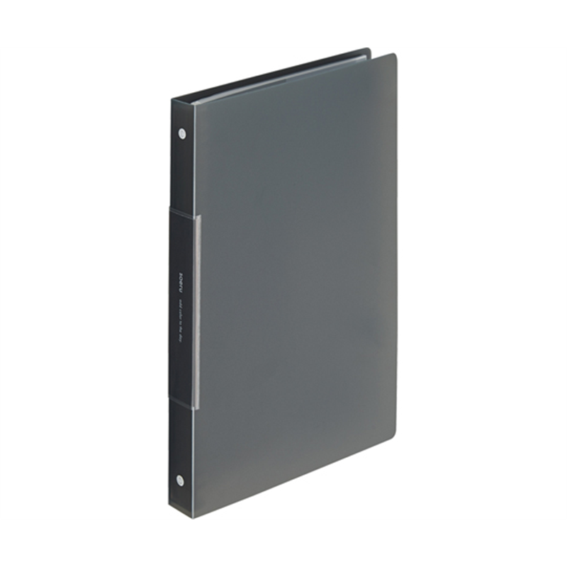 LIHITLAB SOERU クリヤーブック ポケット交換タイプ A4S型30穴 ブラック N8501-24 1冊(ご注文単位1冊)【直送品】