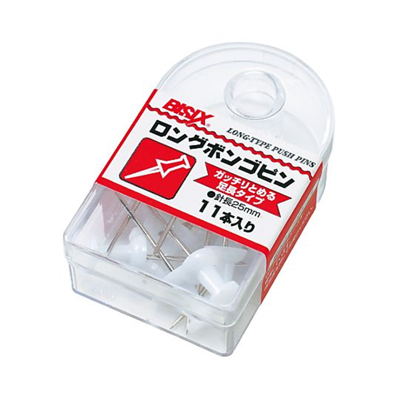 ミツヤ ロングボンゴピン 白 11本×5箱入 BX1-4-WH 1ケース(ご注文単位1ケース)【直送品】