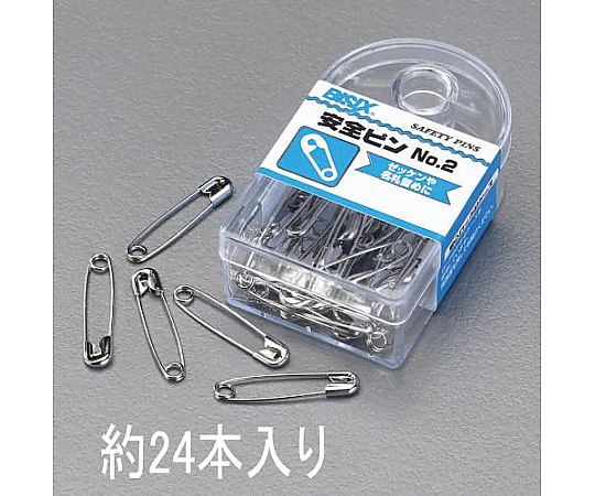 エスコ 44mm 安全ピン(24本) EA762FC-104 1箱(ご注文単位1箱)【直送品】
