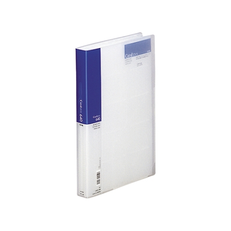 LIHITLAB 名刺ホルダー Card EX・S 藍 A-946 A946-アイ 1冊(ご注文単位1冊)【直送品】