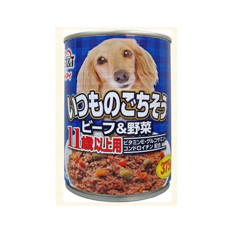 ペットアイ いつものごちそう ビーフ&野菜 11歳以上用 375g 1個(ご注文単位1個)【直送品】