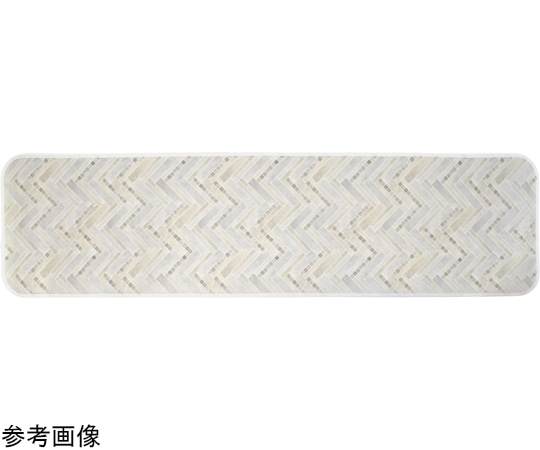 三愛繊維 拭けるマットシリーズ モザイクタイル キッチンマット 600×2700mm 1個(ご注文単位1個)【直送品】
