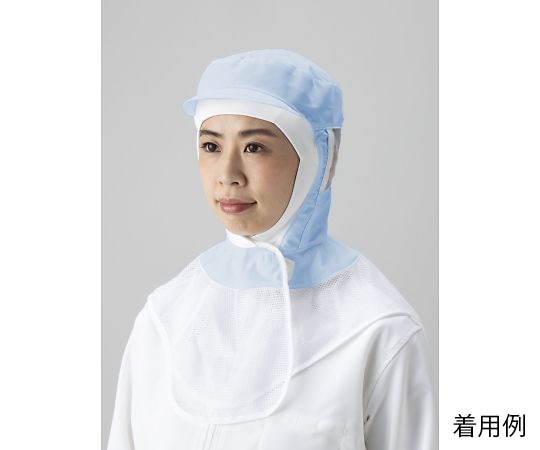 東洋リントフリー 毛髪落下防止フード 青 L 3K2351-B L 1枚 (ご注文単位1枚)【直送品】