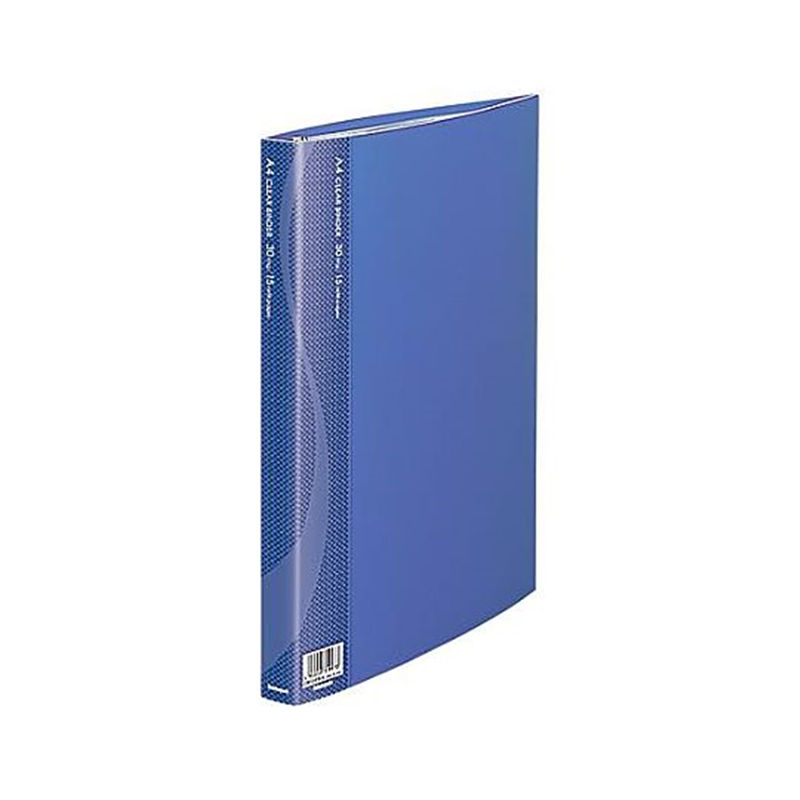 ナカバヤシ A4/315x260mm クリアーバインダー(青/75枚) EA762CC-231 1冊(ご注文単位1冊)【直送品】