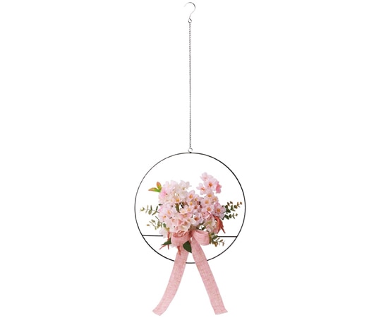 アズワン アイアンフレーム桜リース 30cm 33-1-2-1 1個(ご注文単位1個)【直送品】