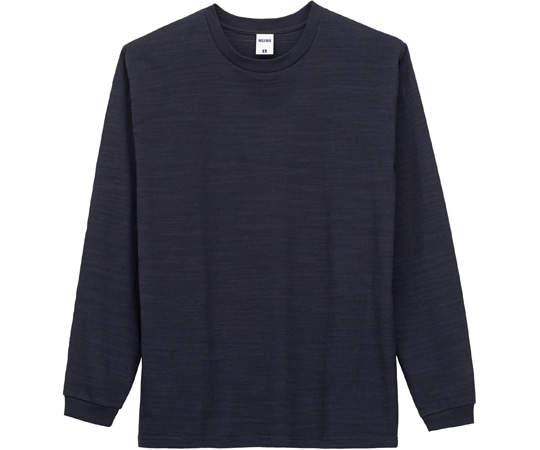 ボンマックス スラブ長袖Tシャツ ネイビー L MS1168 1枚(ご注文単位1枚)【直送品】