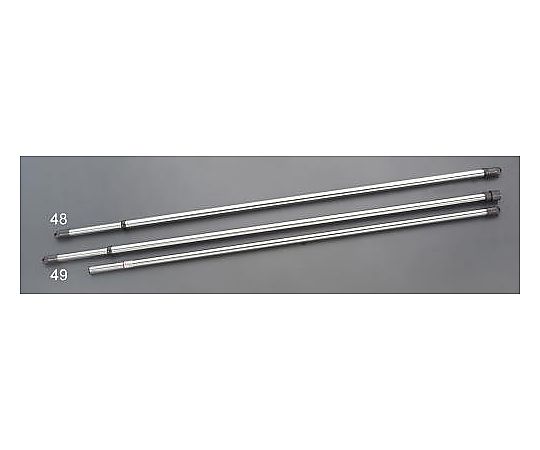 アイリスオーヤマ φ29.6x1380-3800mm 物干し竿(ステンレス製) EA951FD-49 1個(ご注文単位1個)【直送品】