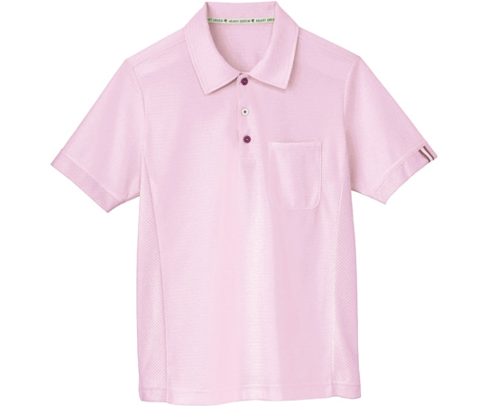 カーシーカシマ HEARTGREEN ポロシャツ SIDE MESH POLO クランベリーピンク M HM2289 1枚（ご注文単位1枚）【直送品】