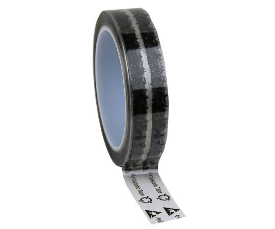DESCO テープ WESCORP 透明 静電気防止 マーク付き 25mm×65.8m ID 79211 1個 (ご注文単位1個)【直送品】
