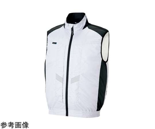 アイトス ベスト(空調服?)男女兼用 シルバーグレー 6L AZ-50297-003-6L 1着(ご注文単位1着)【直送品】