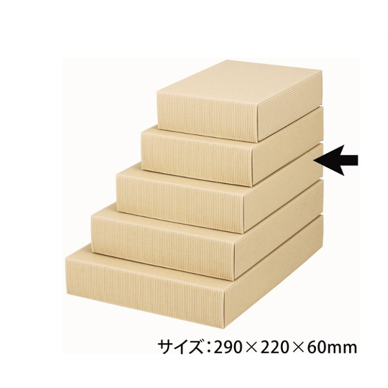 ヤマニパッケージ 贈答箱 ナチュラル60 中 100枚 16-62 1ケース(ご注文単位1ケース)【直送品】