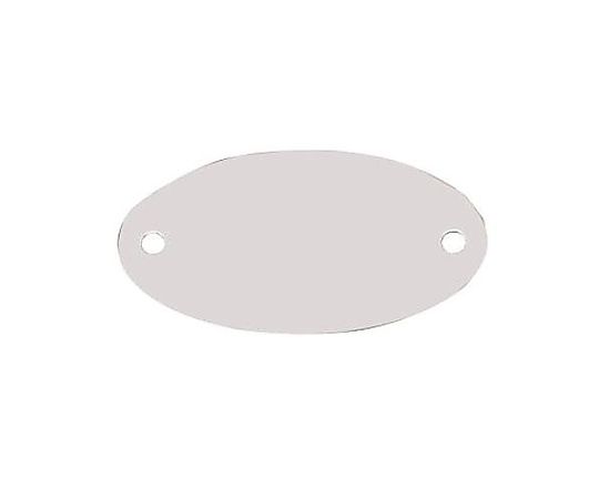 エスコ 25x48mm タグブランク(アルミ 楕円/10枚) EA591HF-2 1PACK(ご注文単位1PACK)【直送品】