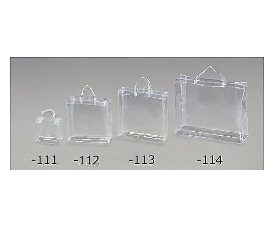 アズワン 350x150x350mm トートバッグ(透明/中) EA927SF-112 1枚(ご注文単位1枚)【直送品】