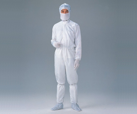 東洋リントフリー クリーンルーム用ツナギ服(男女兼用･ホワイト) ビッグサイズ8 FD171C-KW 8 1枚 (ご注文単位1枚)【直送品】