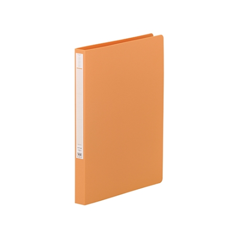 LIHITLAB パンチレスファイル<HEAVY DUTY> 3橙 F-367 F367-3 1冊(ご注文単位1冊)【直送品】