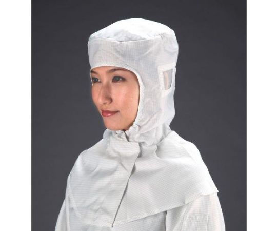 エスコ [L]クリーンルーム用キャップ(白/クラス100対応) EA915EB-2 1個 (ご注文単位1個)【直送品】