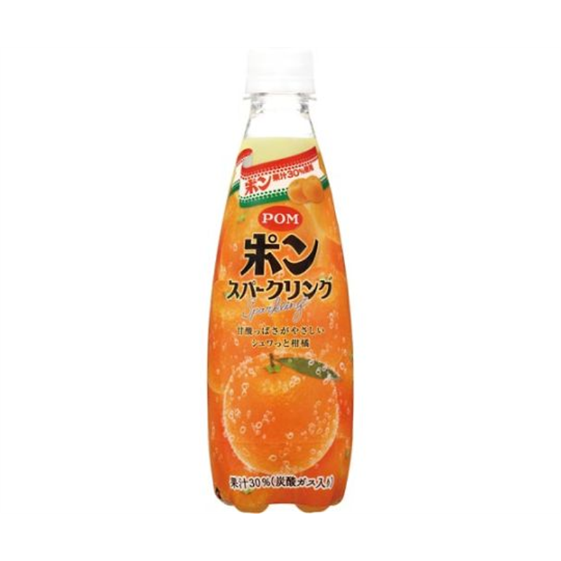えひめ飲料 POM ポンスパークリング 410mL 1ケース(24本入) 137960 1ケース※軽(ご注文単位1ケース)【直送品】