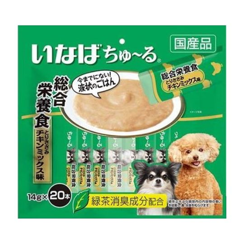 いなばペットフード いなば ちゅ~る 総合栄養食 とりささみ チキンミックス味 14g×20本 DS-121 1個(ご注文単位1個)【直送品】