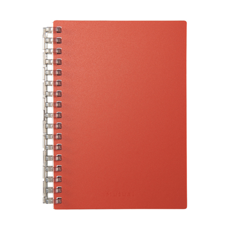 LIHITLAB Mutual オープンリングノート A6 テラコッタオレンジ N2671-4 1冊(ご注文単位1冊)【直送品】