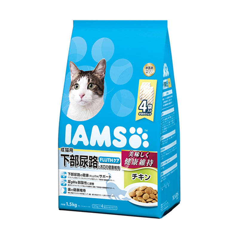 マースジャパンリミテッド アイムス 成猫用 下部尿路とお口の健康維持 チキン 1.5kg IC227 1個(ご注文単位1個)【直送品】
