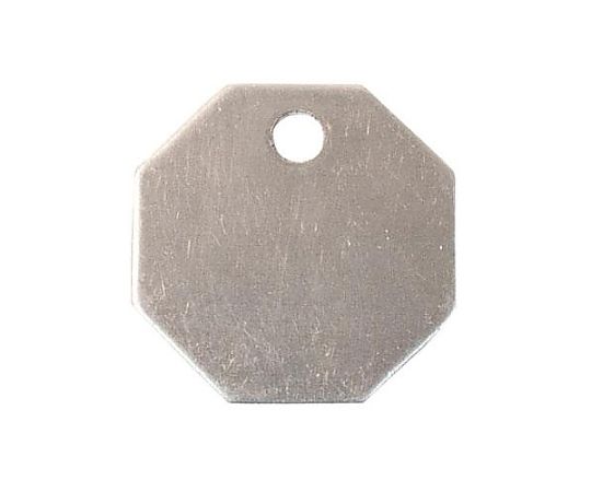エスコ 31.7mm タグブランク(アルミ 八角/10枚) EA591HK-2 1pk(ご注文単位1pk)【直送品】