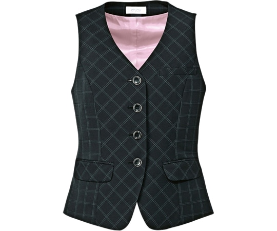 カーシーカシマ ENJOY ベスト AIR SWING SUITS 1STORY ブラック 17号 EAV649 1枚（ご注文単位1枚）【直送品】