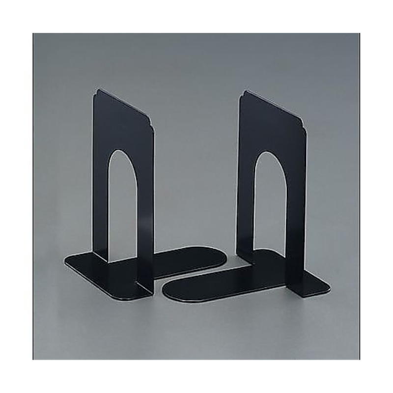 エスコ 126x160x178mm ブックエンド(ブラック/2枚) EA954TE-14 1組(ご注文単位1組)【直送品】